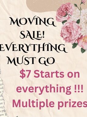 Quick list ~ Moving sale item